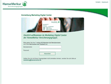 Tablet Screenshot of hansemerkur-opc.mpm-portal.de